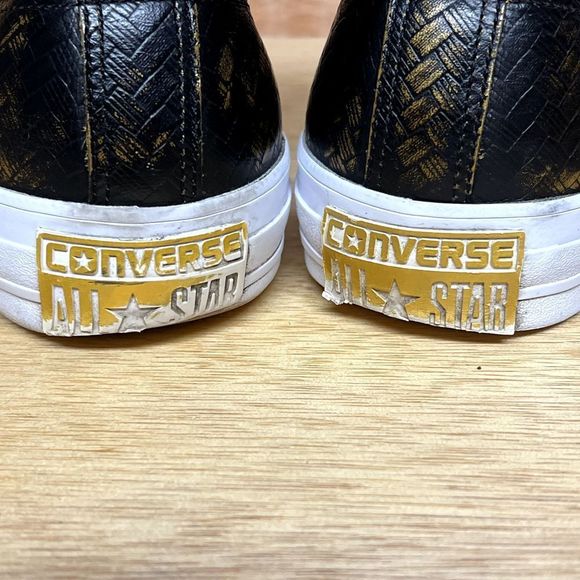 Converse All Star High Alpha M Dark Gold White Leather Shoes 153111C Men Size 9 - Picture 9 of 9
